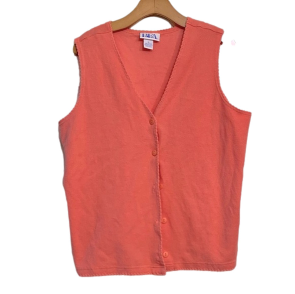Vintage Coral Sweater Vest